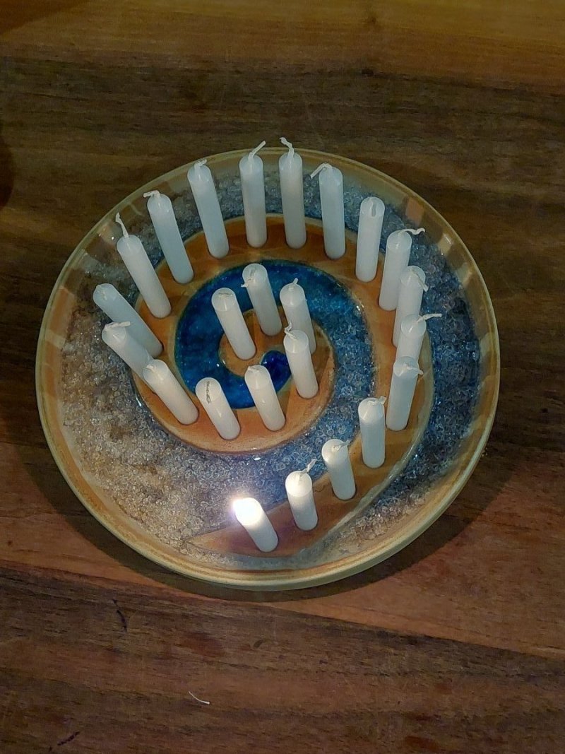 Keramická adventní spirála